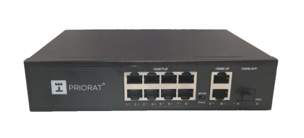 PoE коммутатор PRIORAT PRT-SF-1110P