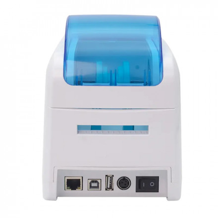 Принтер этикеток, браслетов Xprinter XP-D281B (термо, 56мм, USB+LAN+USB Host, 203dpi, 203мм\с)
